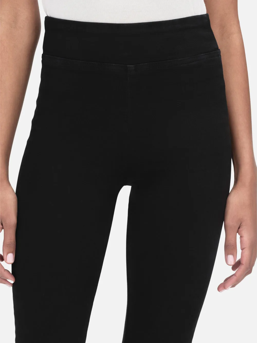 The Jetset Flare -- Sheen Noir sold by Frame Denim product image thumbnail 5