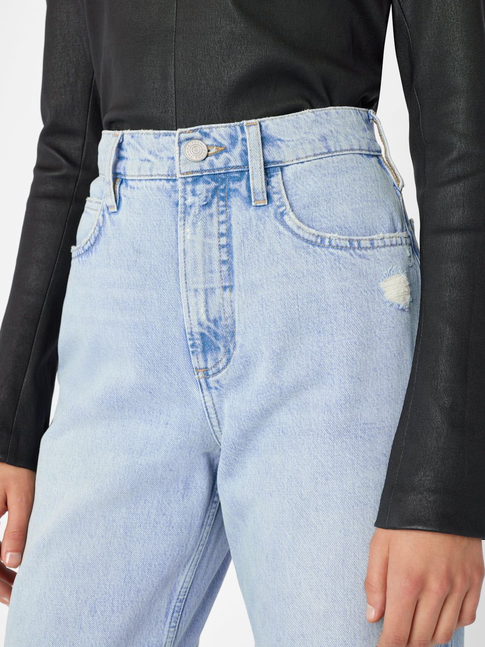 Le High 'N' Tight Wide Leg -- Bilson Rips sold by Frame Denim product image thumbnail 4