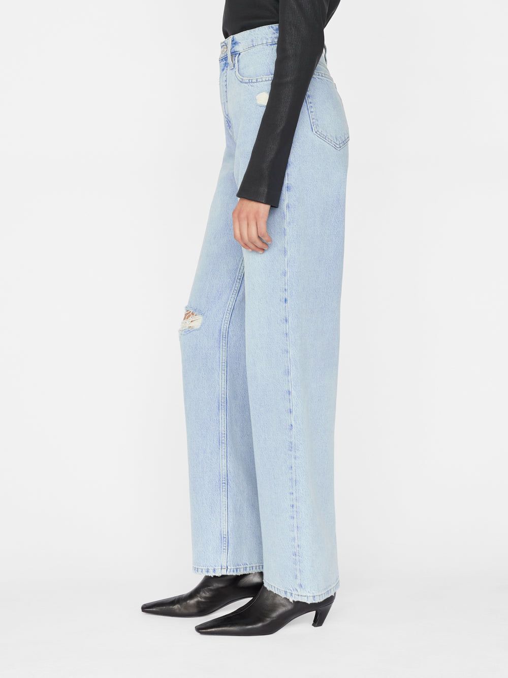Le High 'N' Tight Wide Leg -- Bilson Rips sold by Frame Denim product image thumbnail 7