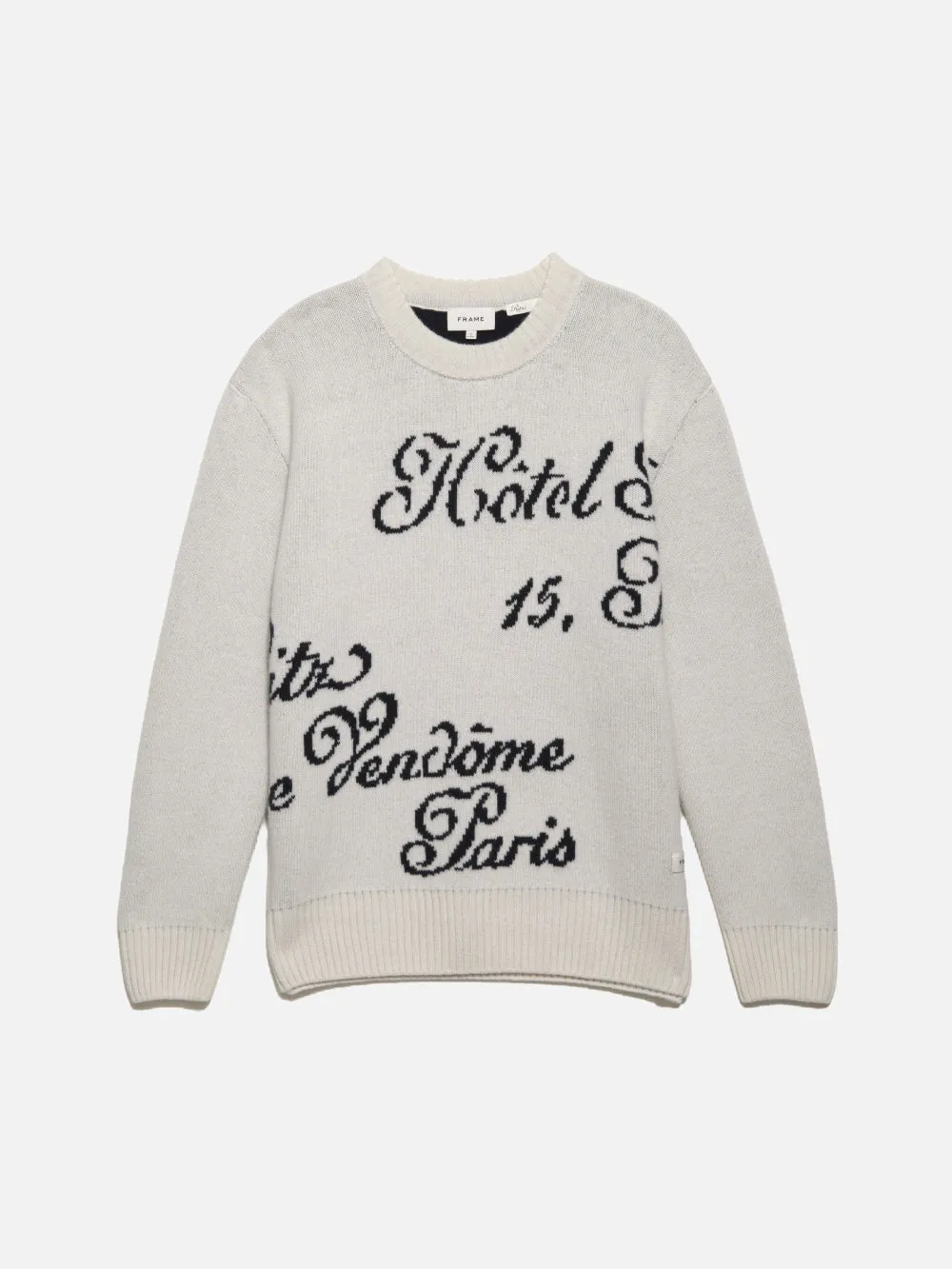 Ritz Men's Crew Sweater -- Off White Multi sold by Frame Denim