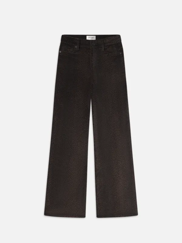 Le Slim Palazzo Velveteen -- Panthera sold by Frame Denim