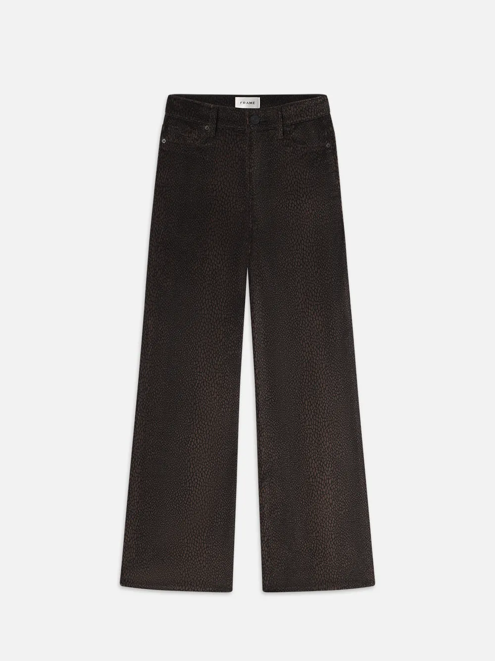 Le Slim Palazzo Velveteen -- Panthera sold by Frame Denim