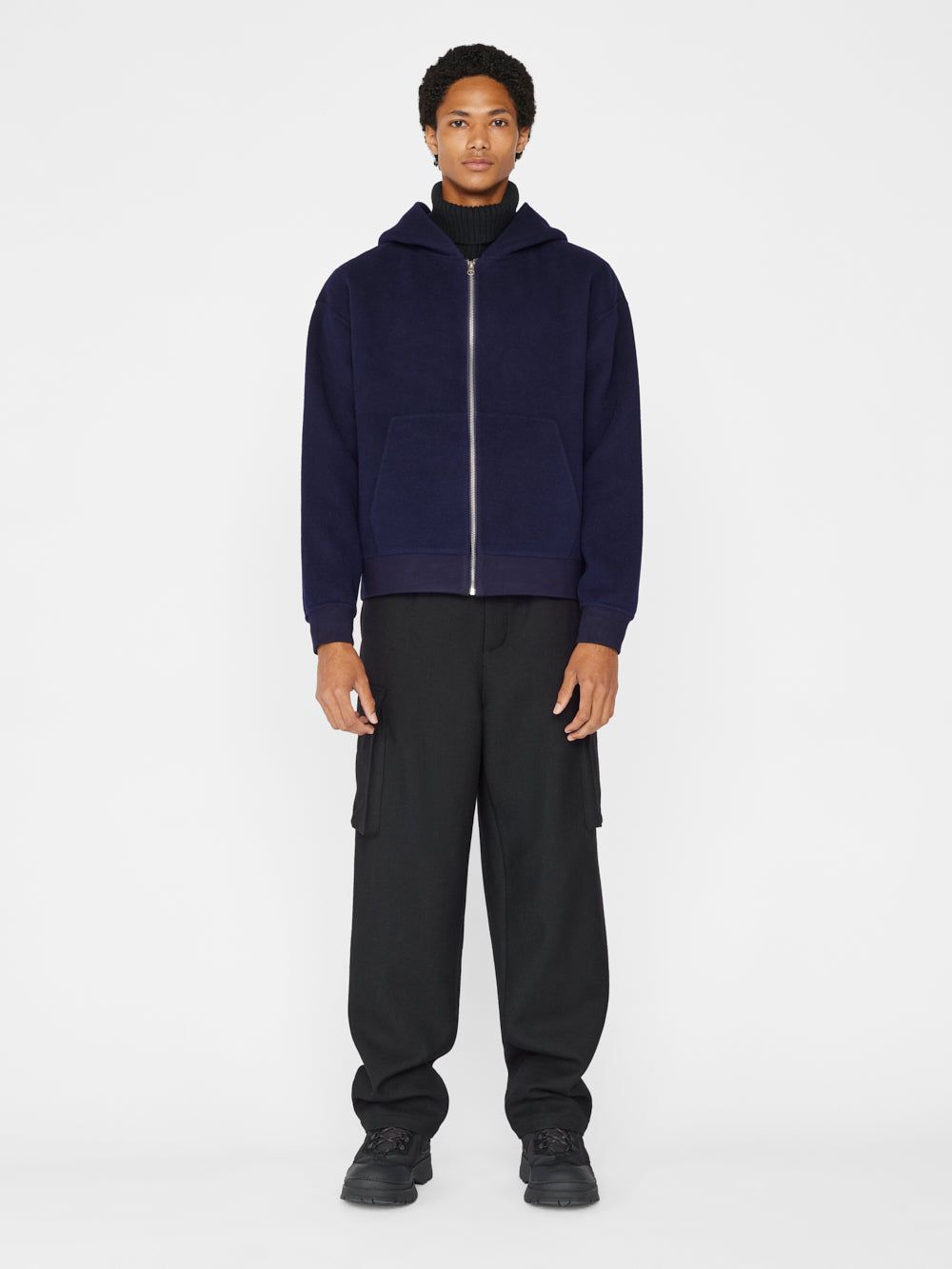 Double Face Wool Jacket -- Navy sold by Frame Denim