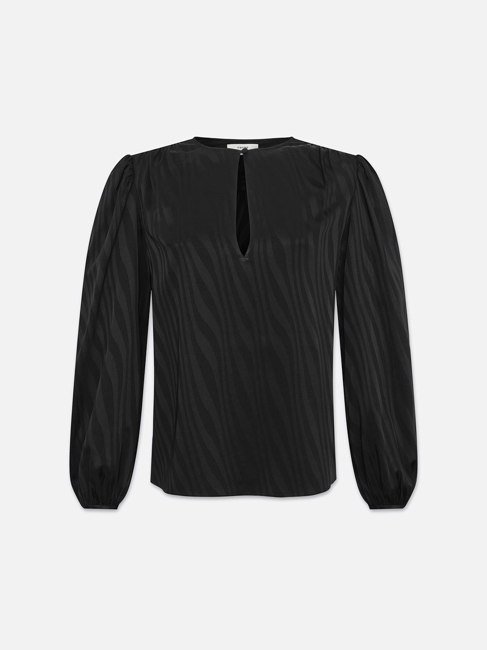 Keyhole Blouse -- Black sold by Frame Denim