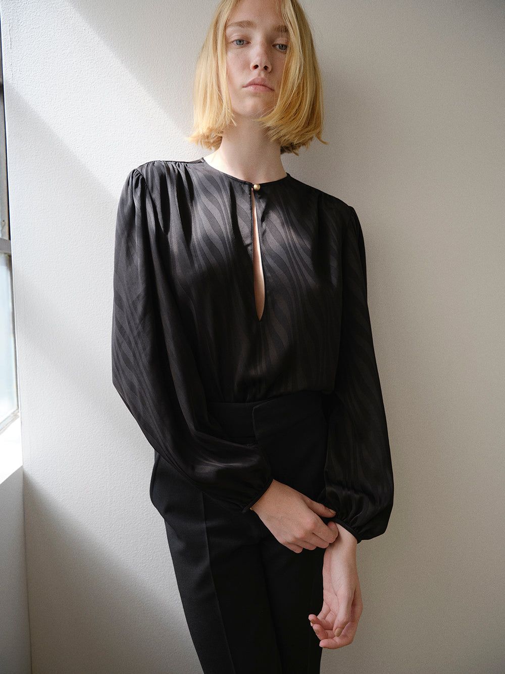 Keyhole Blouse -- Black sold by Frame Denim product image thumbnail 2