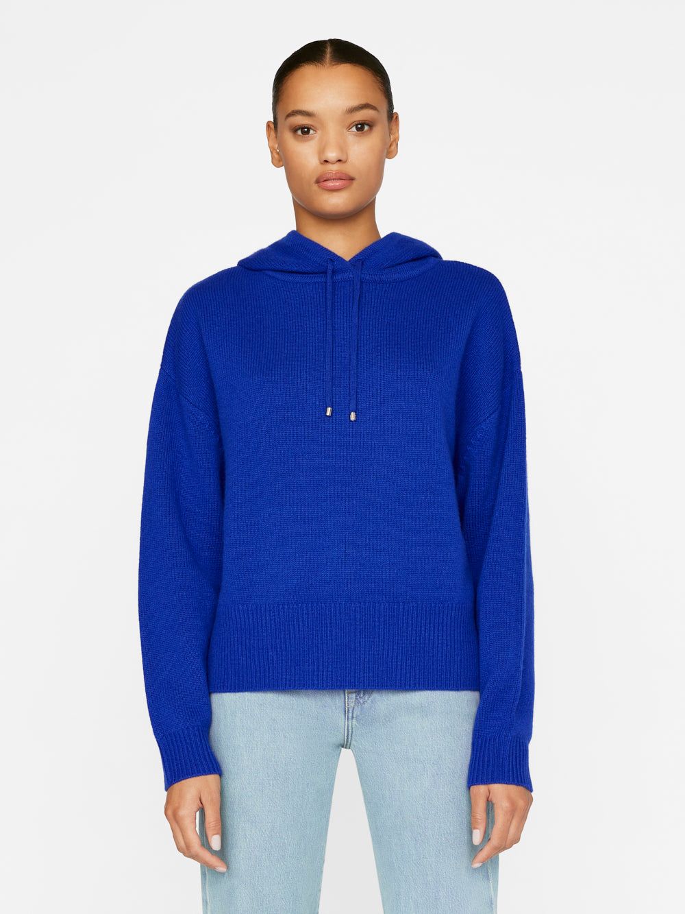 Cashmere Hoodie -- Ultramarine sold by Frame Denim
