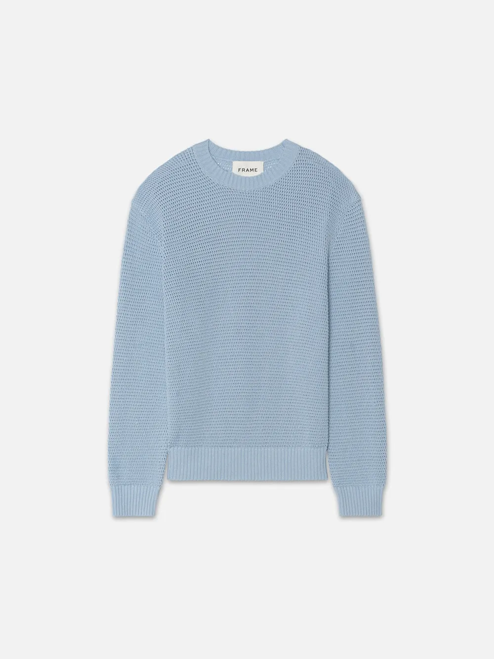 Cotton Blend Sweater -- Light Blue sold by Frame Denim