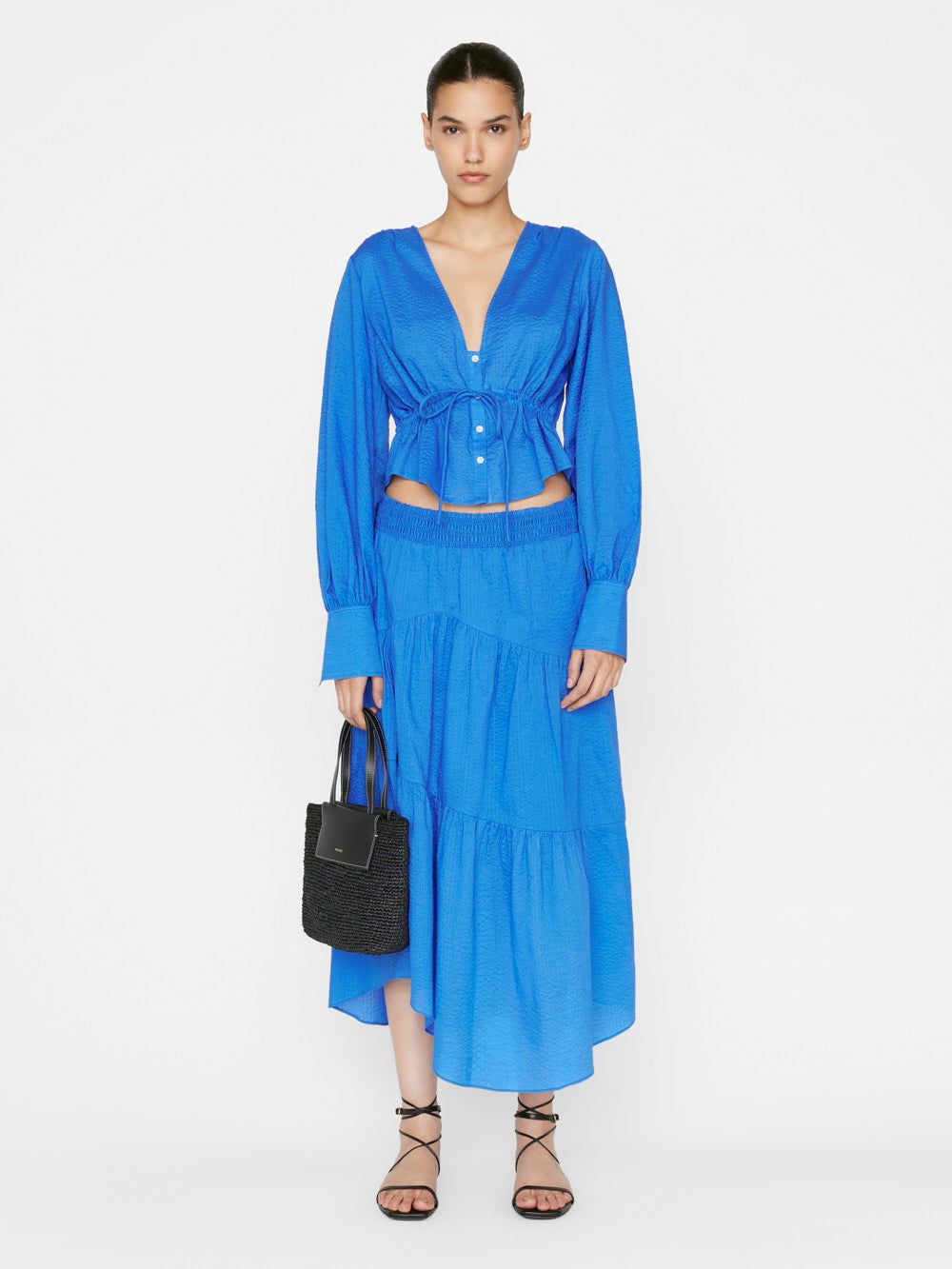 Empire Blouse -- Cornflower Blue sold by Frame Denim product image thumbnail 2