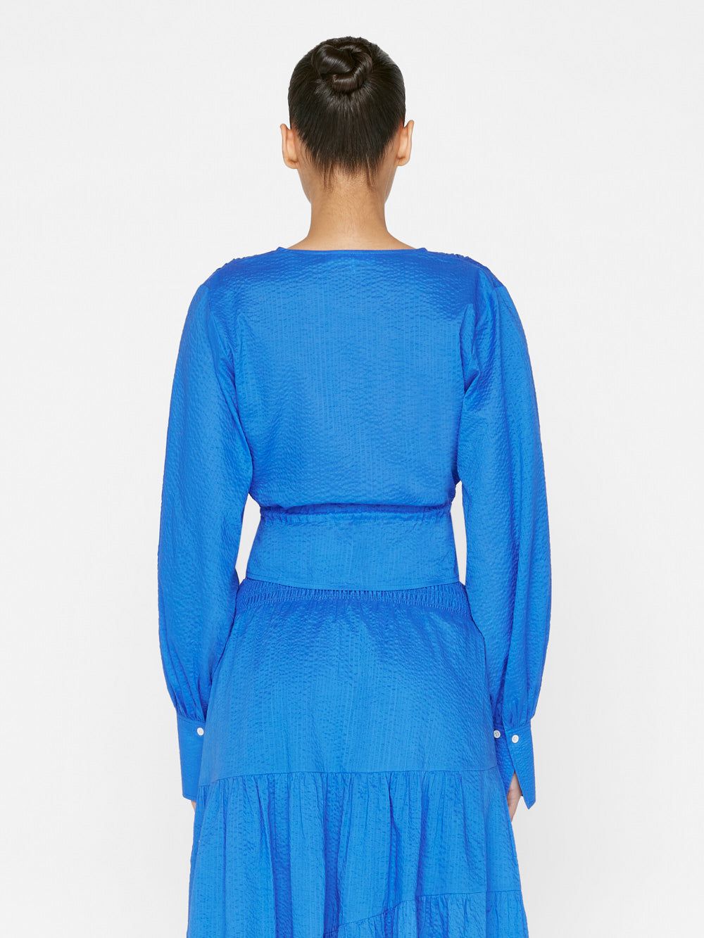 Empire Blouse -- Cornflower Blue sold by Frame Denim product image thumbnail 6