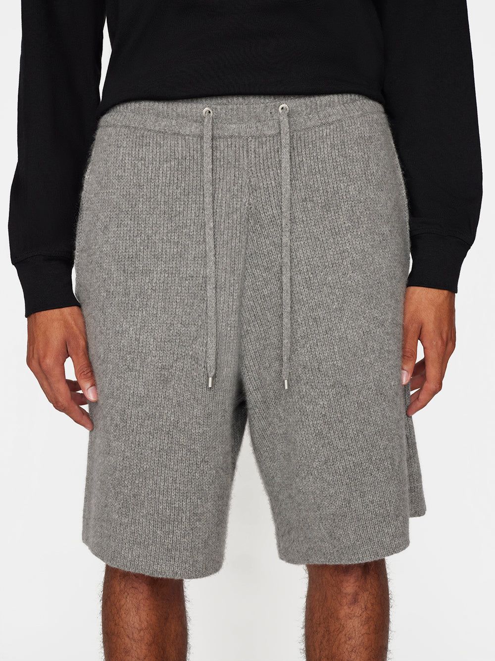 Heavyweight Cashmere Short -- Warm Grey sold by Frame Denim product image thumbnail 4