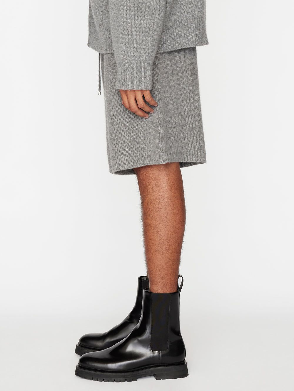 Heavyweight Cashmere Short -- Warm Grey sold by Frame Denim product image thumbnail 5