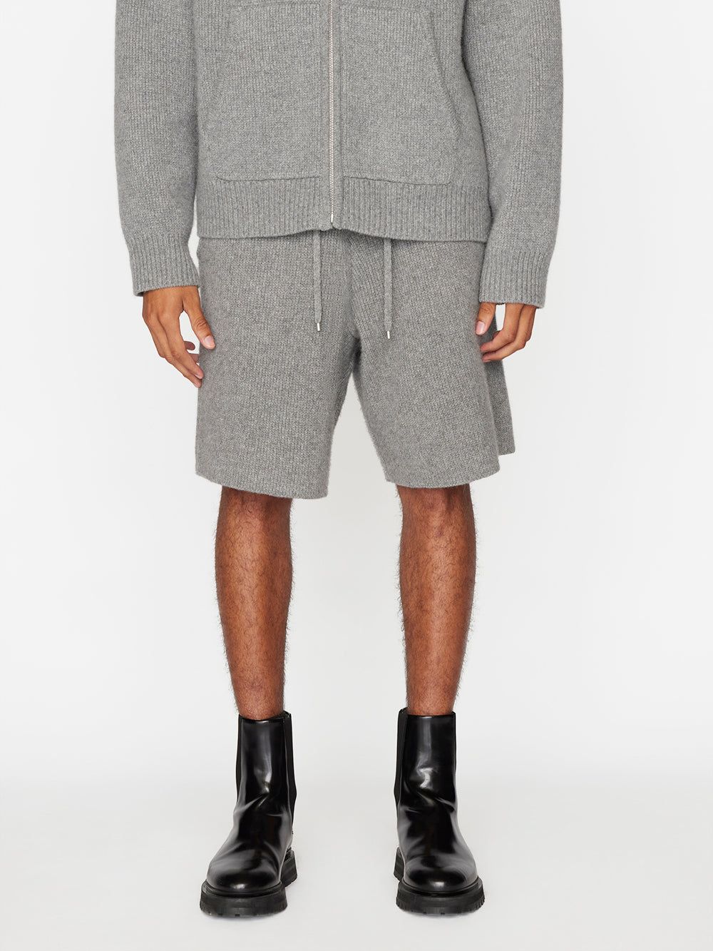 Heavyweight Cashmere Short -- Warm Grey sold by Frame Denim product image thumbnail 3