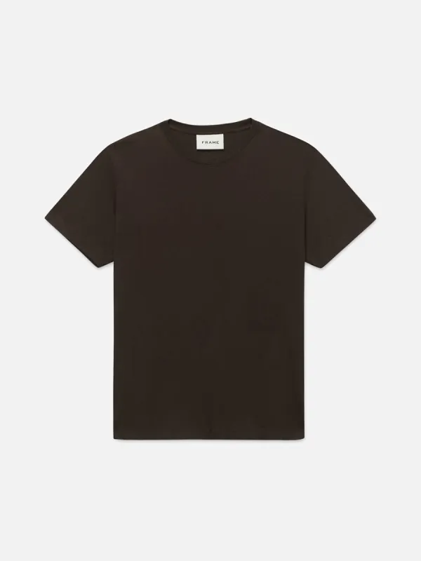 FRAME Logo Tee -- Marron sold by Frame Denim