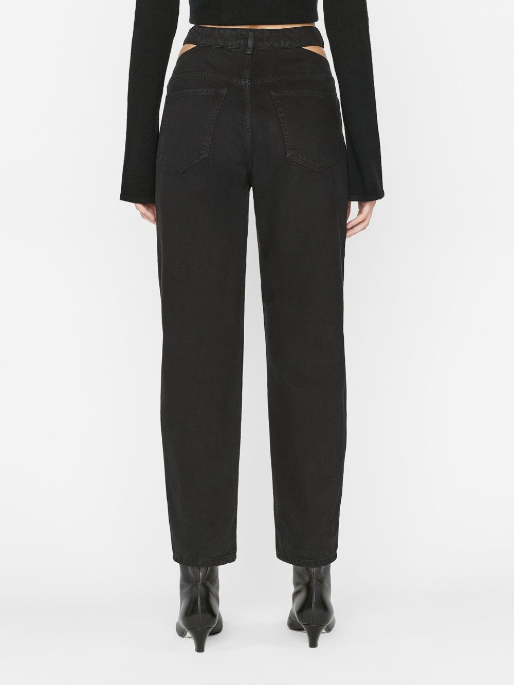 Le High 'N' Tight Straight Cut Out -- Film Noir sold by Frame Denim product image thumbnail 5