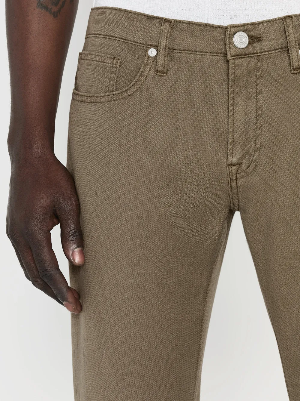 L'Homme Slim Lightweight Twill -- Garage Dry Sage sold by Frame Denim product image thumbnail 5