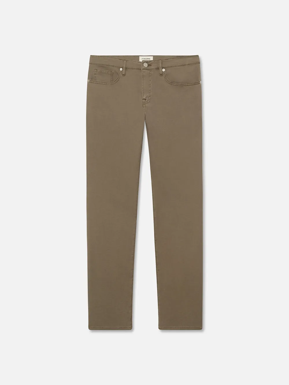 L'Homme Slim Lightweight Twill -- Garage Dry Sage sold by Frame Denim