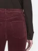 Le Sleek Straight Corduroy -- Dark Burgundy sold by Frame Denim
