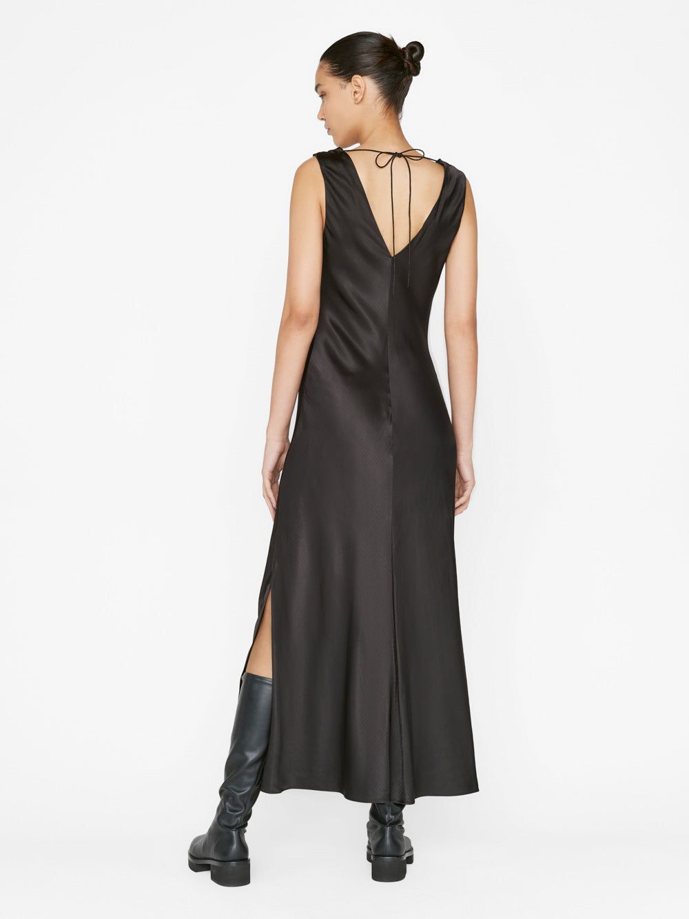 Lace Front Midi Dress -- Noir sold by Frame Denim product image thumbnail 6