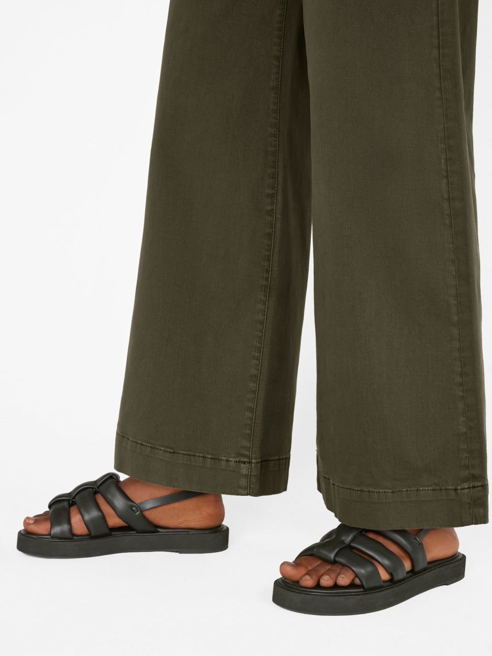 Wide Leg Tomboy Trouser -- Washed Fatigue sold by Frame Denim product image thumbnail 4