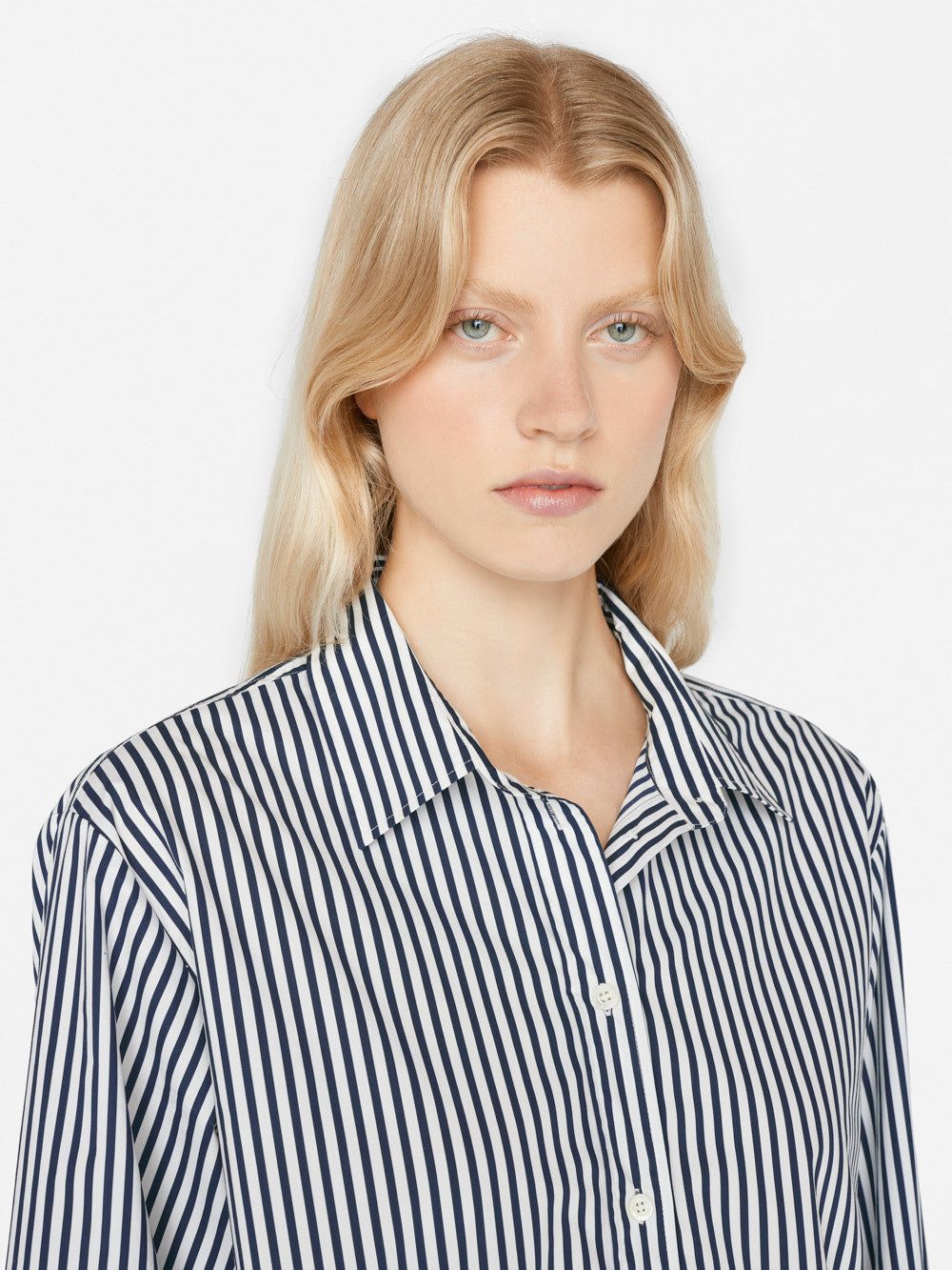 The Oversized Shirt -- Blanc Multi sold by Frame Denim product image thumbnail 4
