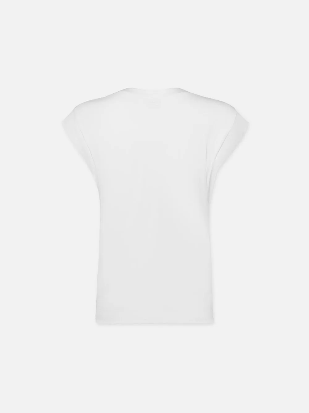 Le Mid Rise V Neck Tee -- Blanc sold by Frame Denim product image thumbnail 3