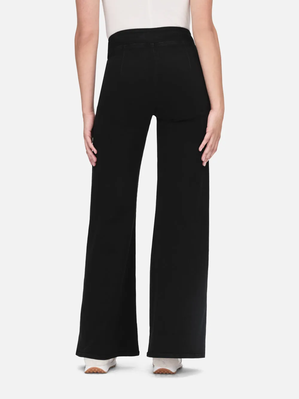 The Jetset Wide Leg -- Sheen Noir sold by Frame Denim product image thumbnail 5