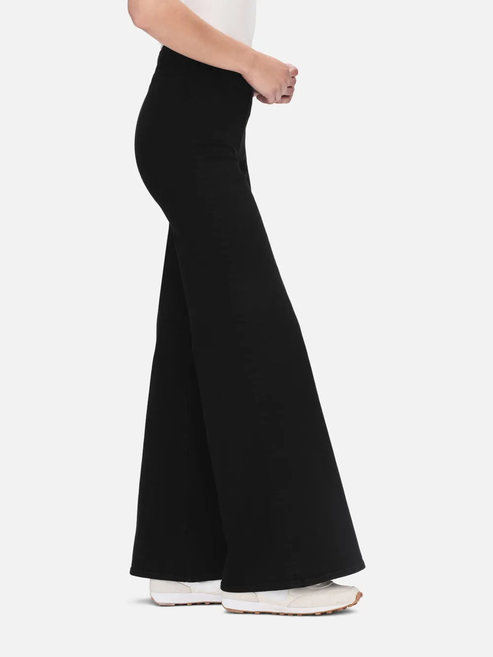 The Jetset Wide Leg -- Sheen Noir sold by Frame Denim product image thumbnail 4