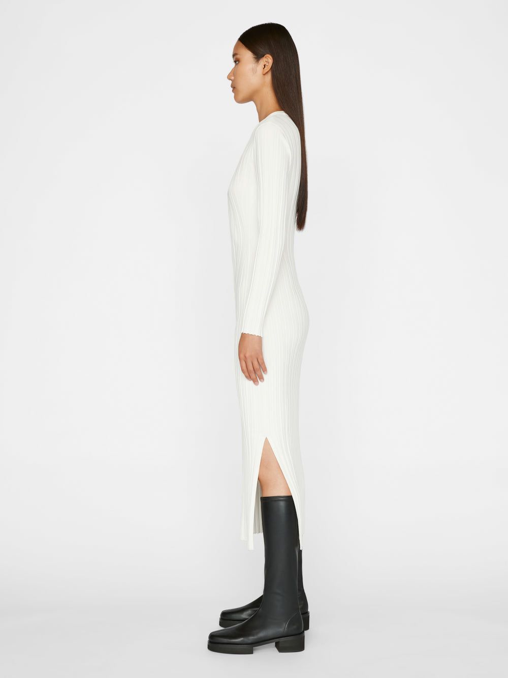 Ribbed Sweater Dress -- Off White sold by Frame Denim product image thumbnail 5