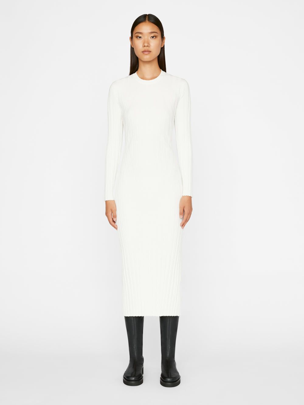 Ribbed Sweater Dress -- Off White sold by Frame Denim