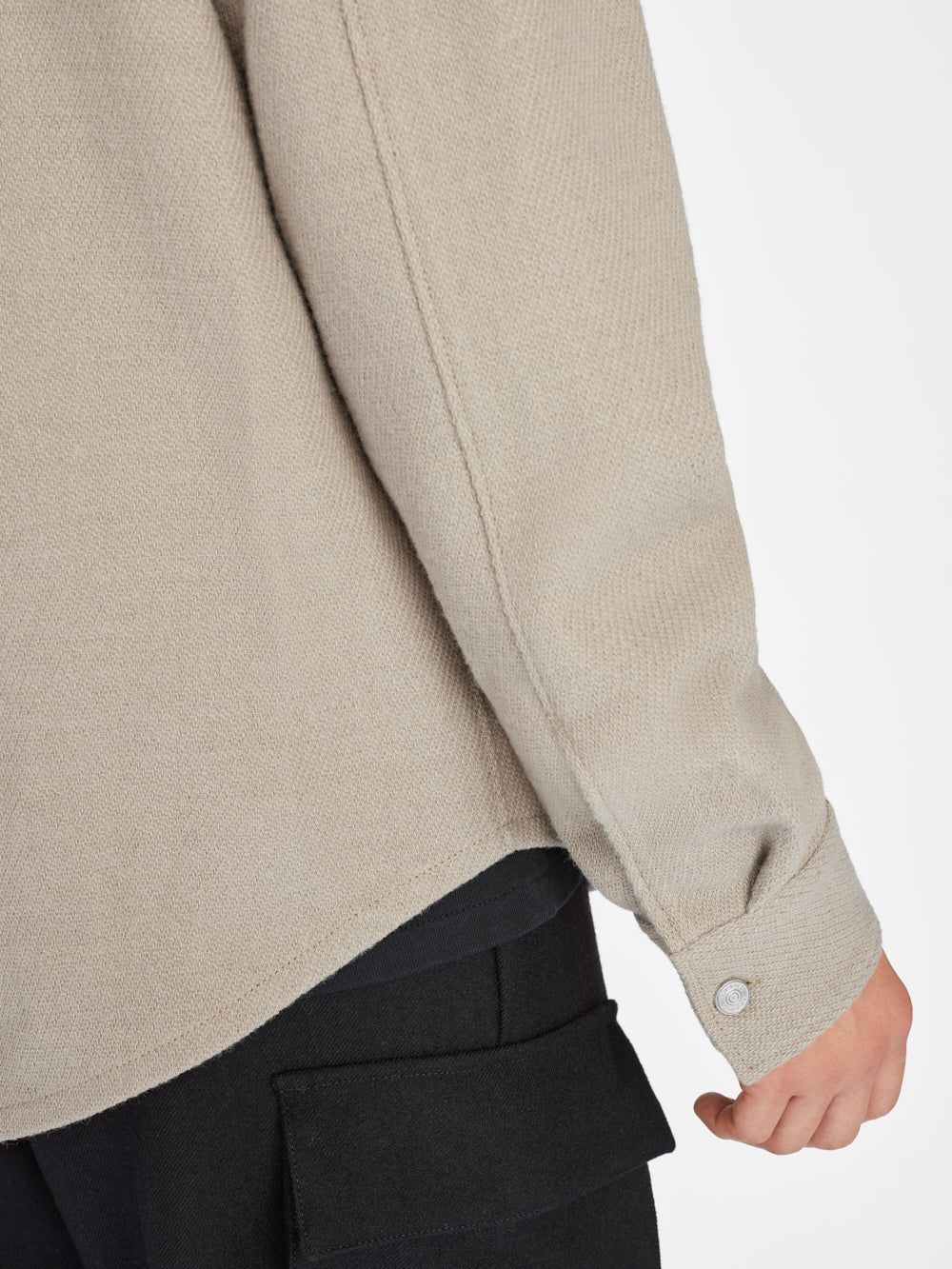 Textured Overshirt -- Dove Grey sold by Frame Denim product image thumbnail 3