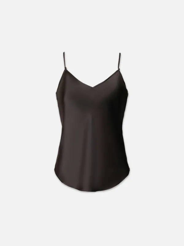 V-Neck Cami Top -- Espresso sold by Frame Denim