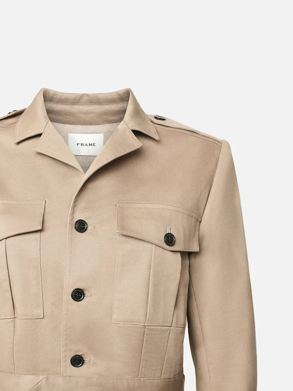 Cropped Jacket -- Khaki Tan sold by Frame Denim product image thumbnail 3