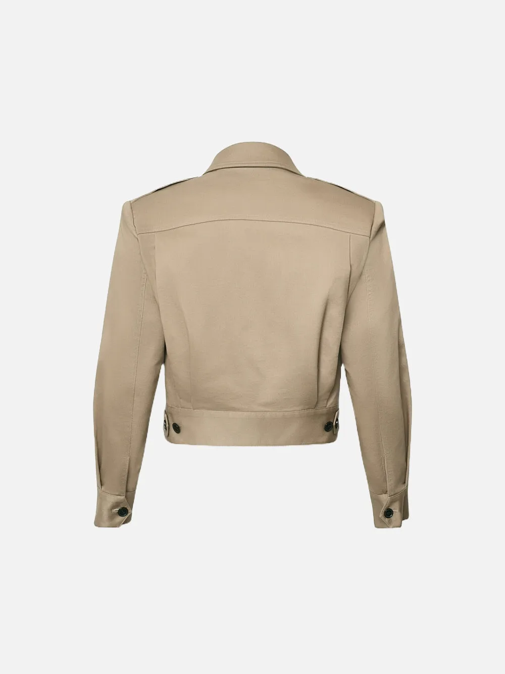 Cropped Jacket -- Khaki Tan sold by Frame Denim product image thumbnail 4