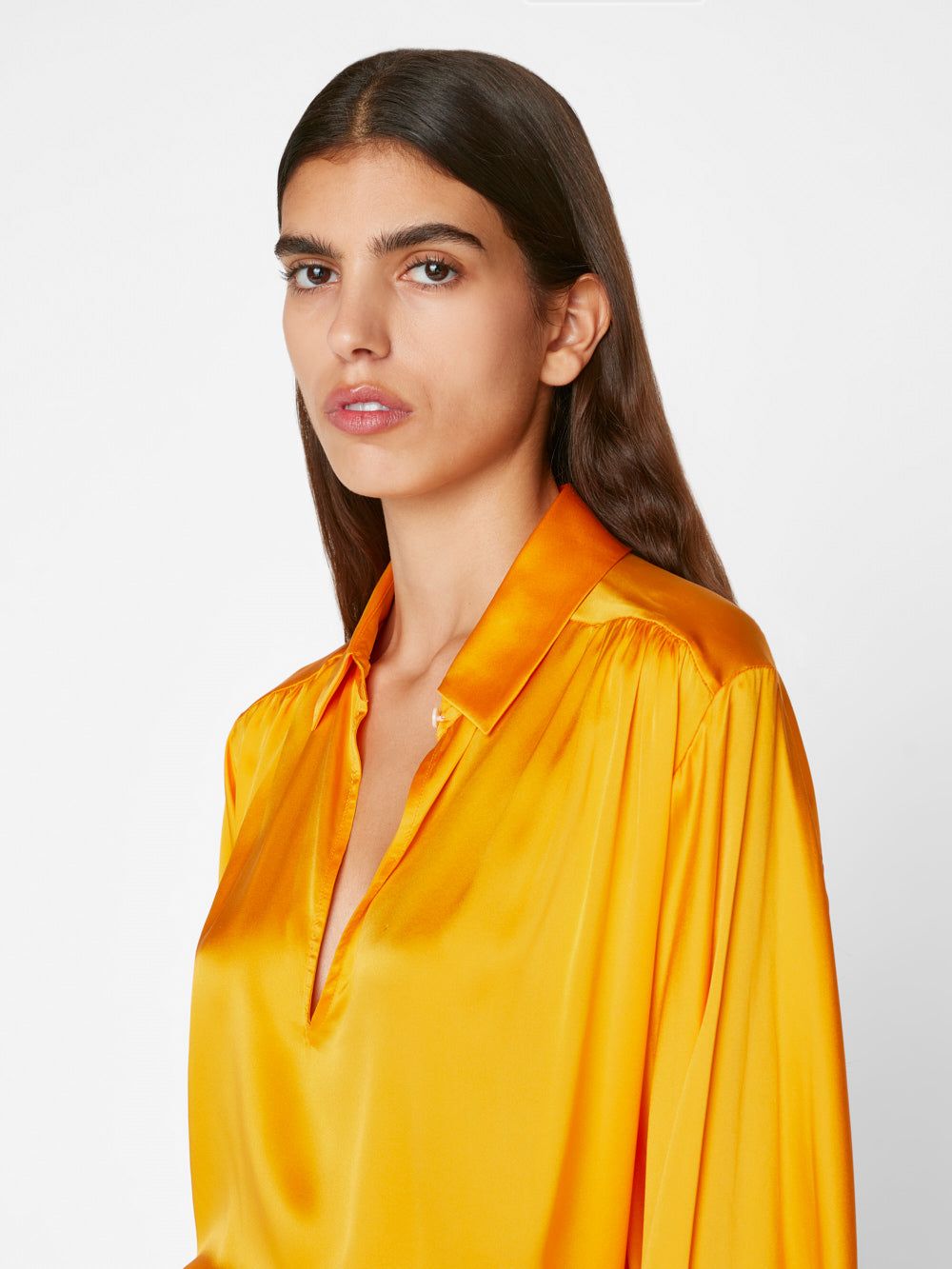 Keyhole Popover -- Nectarine sold by Frame Denim product image thumbnail 5