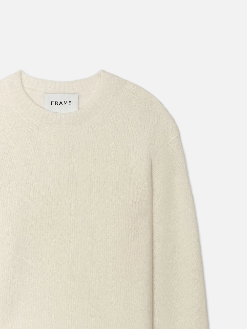 Lightweight Cashmere Silk Sweater -- Vanilla sold by Frame Denim product image thumbnail 2
