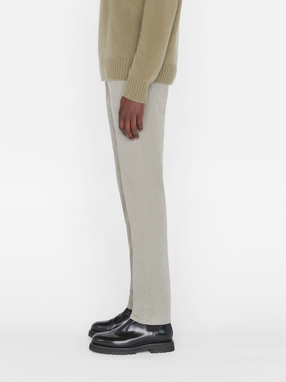 L'Homme Slim Brushed Twill -- Grey Green sold by Frame Denim product image thumbnail 6