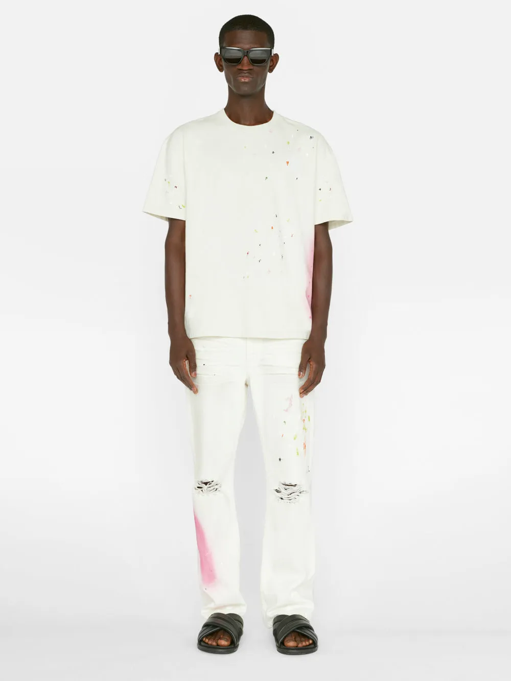 The Boxy Jean Released Hem -- Ecru Spray Rips sold by Frame Denim product image thumbnail 2