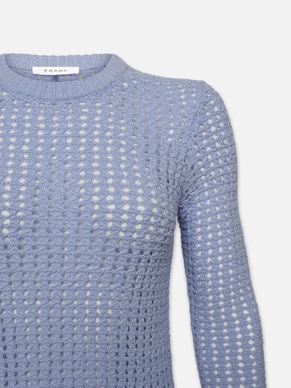 Tape Yarn Shrunken Crew -- Light Blue sold by Frame Denim product image thumbnail 4