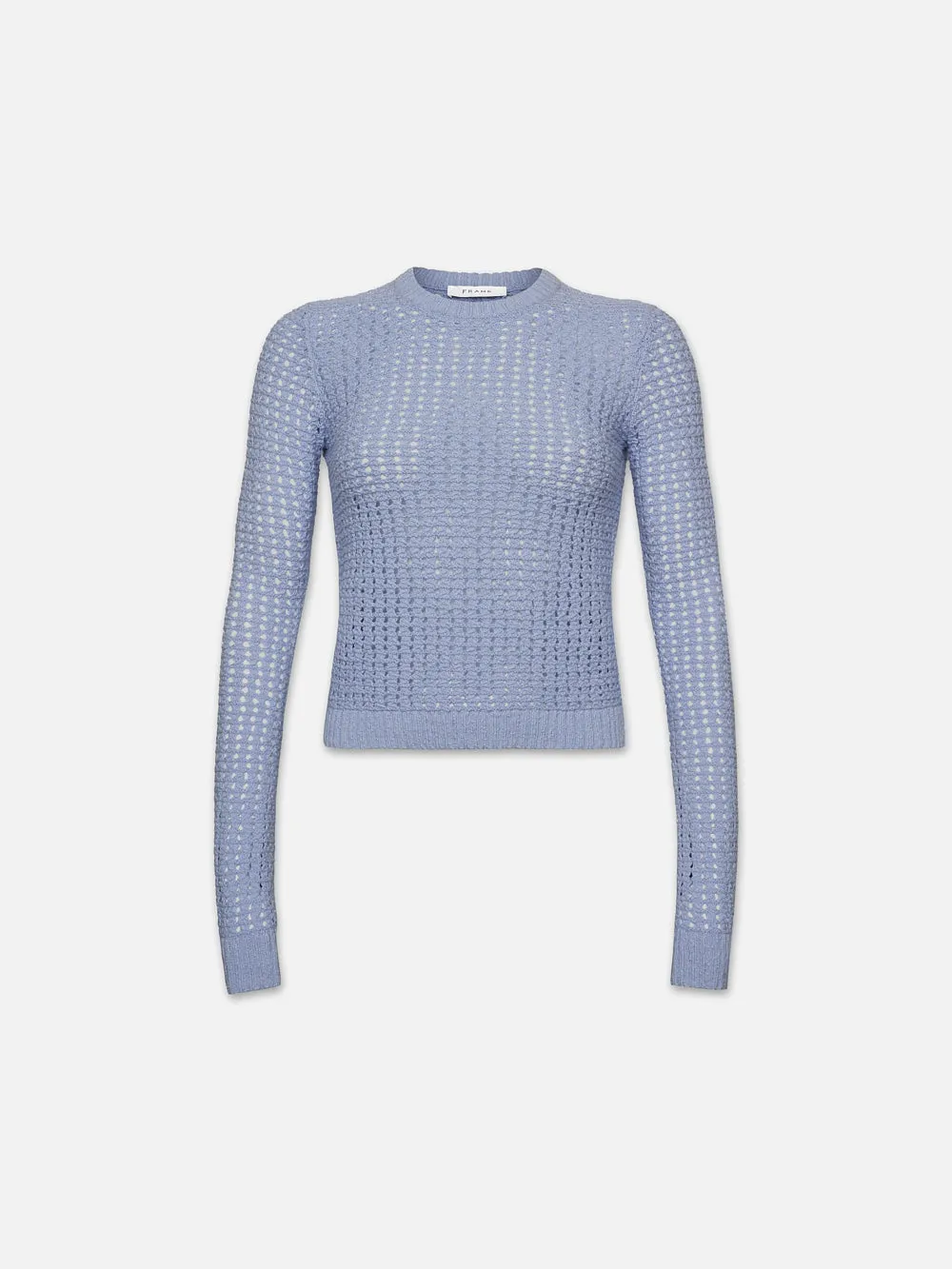 Tape Yarn Shrunken Crew -- Light Blue sold by Frame Denim