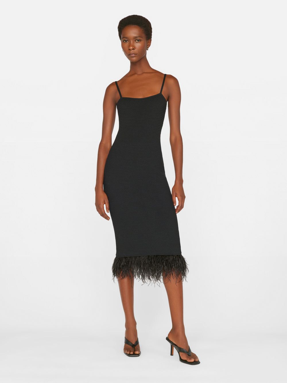 Crochet Feather Dress -- Noir sold by Frame Denim product image thumbnail 2