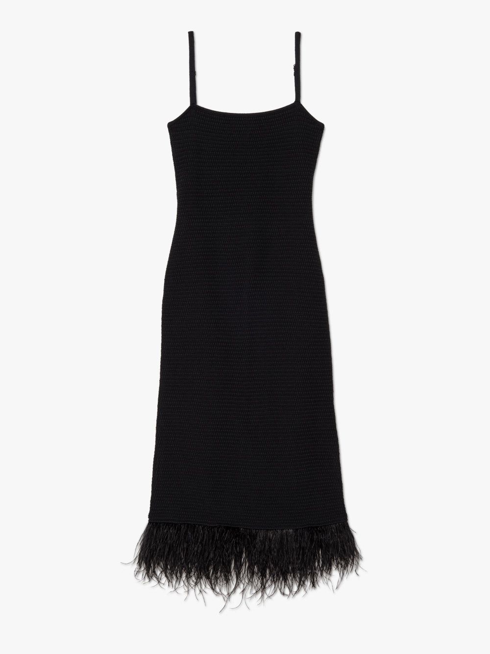 Crochet Feather Dress -- Noir sold by Frame Denim