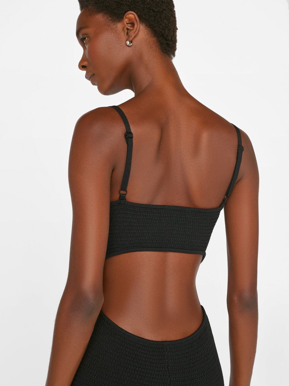 Crochet Feather Dress -- Noir sold by Frame Denim product image thumbnail 3