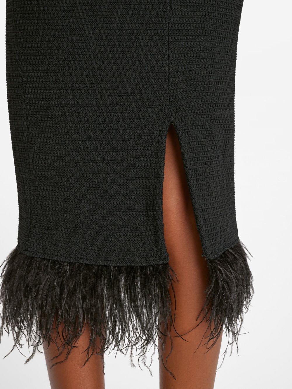 Crochet Feather Dress -- Noir sold by Frame Denim product image thumbnail 4