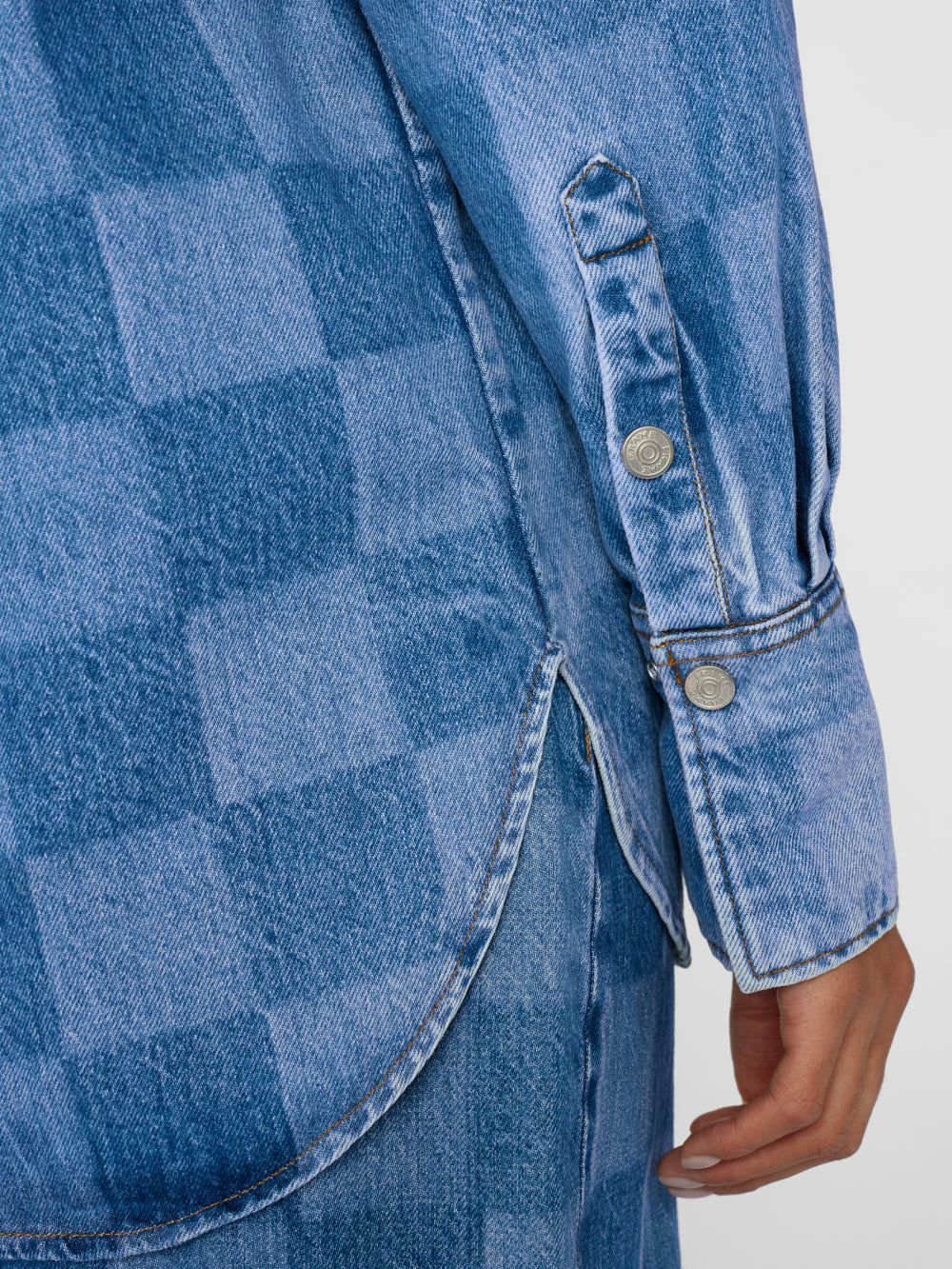Oversized Shirt -- Indigo Check sold by Frame Denim product image thumbnail 8