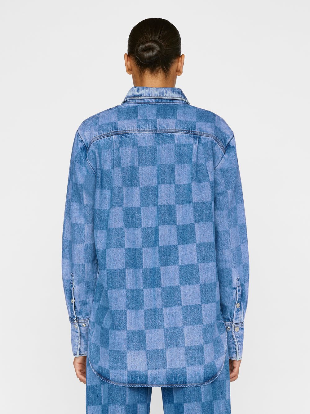 Oversized Shirt -- Indigo Check sold by Frame Denim product image thumbnail 6