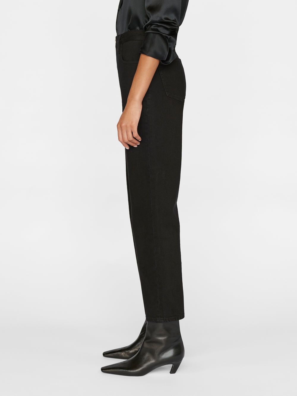 Le High 'N' Tight Straight Zip -- Film Noir sold by Frame Denim product image thumbnail 5