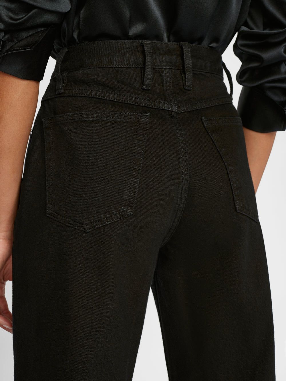 Le High 'N' Tight Straight Zip -- Film Noir sold by Frame Denim product image thumbnail 4