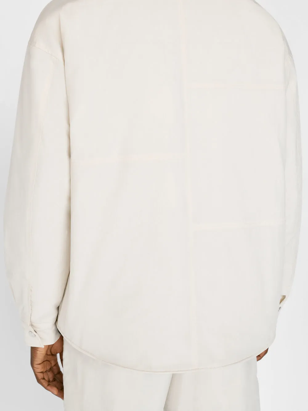 Padded Shirt Jacket -- White Beige sold by Frame Denim product image thumbnail 4