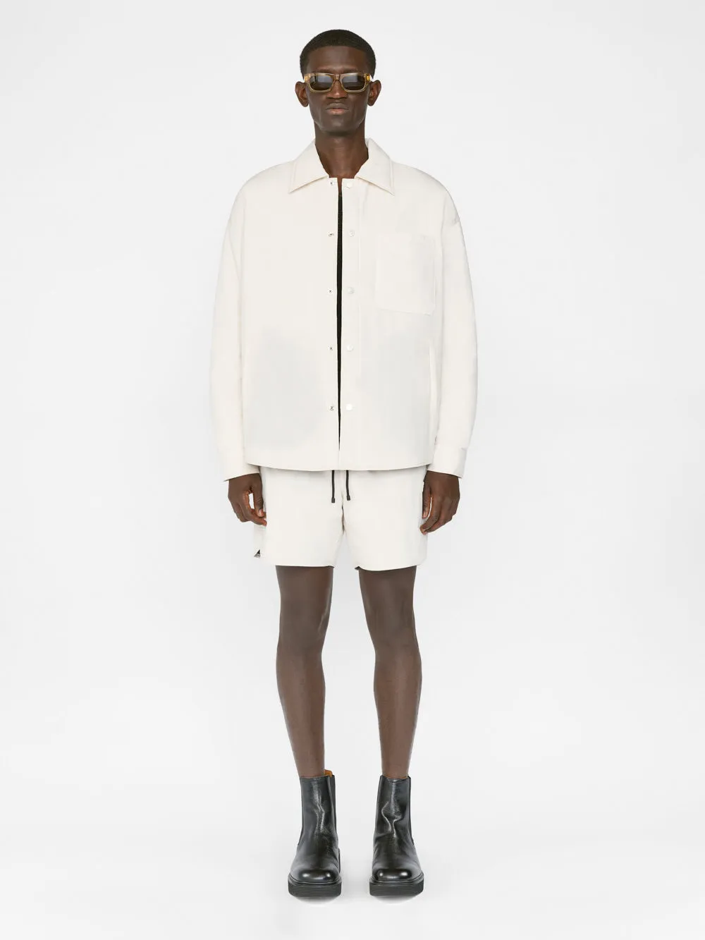 Padded Shirt Jacket -- White Beige sold by Frame Denim product image thumbnail 2