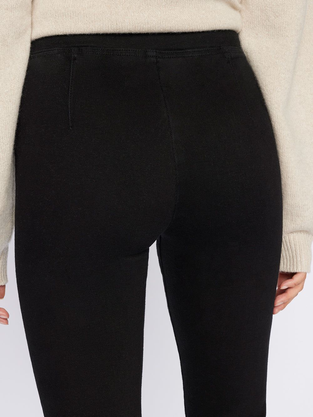 The Jetset Slit Flare -- Sheen Noir sold by Frame Denim product image thumbnail 7